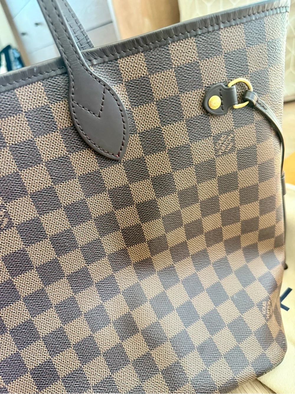 Louis Vuitton - Neverfull MM Bag- Damier Ebene. With original Dust Bag & Box!